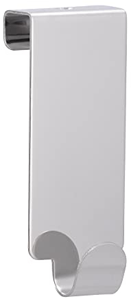 SIRO Türgarderobe Einzelhaken 2180 | Schlicht, Modern, Universal | Stahl Chrom glänzend | Für 17mm Türstärke | 2180-100ZN1V3B | Inhalt: 3 Stück