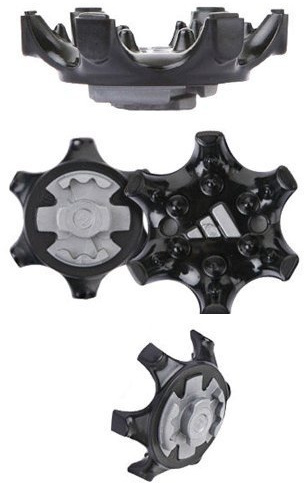 adidas THiNTech Replacement Bulk Spike Cleats 20pcs, Black