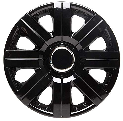 TopTech Torque 14 Inch Wheel Trim Set Gloss Black Set of 4 Hub Caps Covers