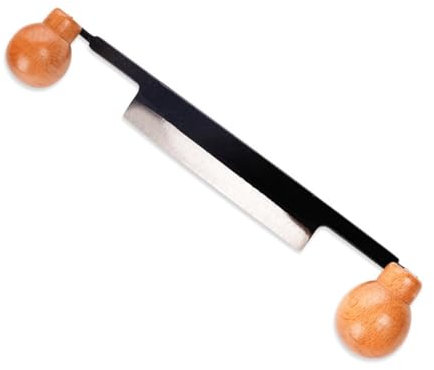 Oiqippnbv Rabot de Menuiserie avec Lame en Acier au Outil à Écorcer le Bois avec Poignée en Bois, Outil à Main pour Dégrossir le Bois, Facile à Utiliser, Fabrication Soignée