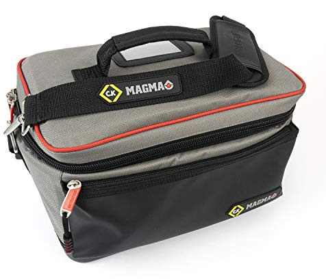 C.K Magma Test Equipment Tool Case Plus, Technician's All-in-One Tools and Equipment Bag, Heavy Duty Toolbox, Electricians Storage, Tool Bags, Electrician Tool Box, Toolbag, MA2641 by CK Tools