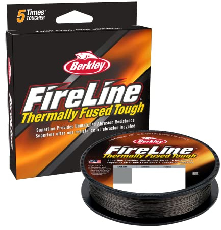 Berkley FireLine Fused Original - Superline de 8 Cabos, sedal Trenzado ultraresistente y una sensibilidad Superior y un Lance Suave, Smoke, 0,17 mm, 23,54 LB|10,7 kg, 328 yd|300 m
