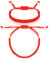 BBTO 2 Pcs Red String Bracelet Good Luck Bracelet Adjustable Red Cord Handmade Braided Rope Kabbalah Knot String Amulet Exchange Gift for Valentine Friendship Lover School