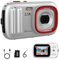 Digitalkamera 48MP Digital Kamera Fotokamera 2.5K Mit 32GB SD-Karte, Unterstützt 16-Facher Digitalzoom für Kinder im Alter von 4 bis 15 Jahren, Fotografie-Anfänger, Jugendliche Studenten (Silber)