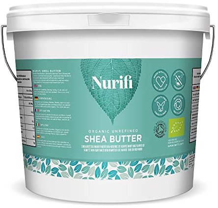 Nurifi Unrefined Shea Butter 32 oz 100% Unrefined, Pure, Raw & Natural African Shea Butter for Skin, Hair & Body