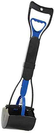 Ceasyde Pet Pooper Scooper, 24'' Inch Long Handle Solid Serrated Teeth Cleaning Pickup Clip Poop Scoop for Outdoor/Indoor Cat and Dog Animal Waste