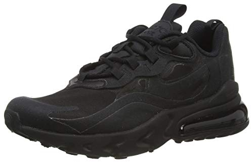 Nike Air Max 270 React GS Running Trainers BQ0103 Sneakers Schuhe (UK 5 US 5.5Y EU 38, Black Black Black 004)