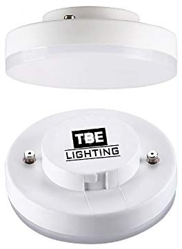 TBE-belysning LED GX53 5 W glödlampor/underskåp skiva reflektor/inte dimbar/120° strålvinkel/dagsljus vit – 6 000 Kelvin