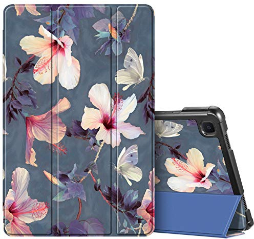 Fintie SlimShell Funda para Samsung Galaxy Tab A7 10.4 (2022/2020) - Carcasa Fina y Ligera con Función de Soporte y Auto-Reposo/Activación, Hibisco