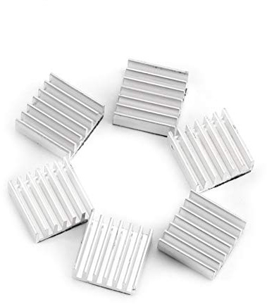 12 unids disipador de calor pequeño aluminio disipador de calor aluminio 14x14x6mm chipset disipador de calor Peltier disipadores de calor refrigeración