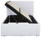 KOSY KOALA White Side Lift Ottoman Storage Bed 3ft single lift up bed frame (White)