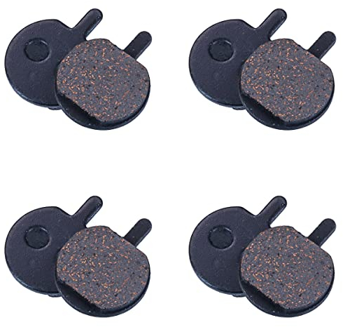 Selyse Lot de 4 paires de plaquettes de frein à disque de vélo en résine semi-métallique pour VTT, frein à disque et ressort pour vélo de montagne