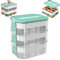 ZPSNDP 3 Stufen Bausteine Boxen Aufbewahrung Spielzeugkiste, Kinder Aufbewahrungsbox mit Deckel, Kinderbox Stapelboxen, Sortierbox für LEGO