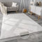 Paco Home Teppich Wohnzimmer Kunstfell weich waschbar modern elegant pflegeleicht Felloptik Uni Seidenglanz flauschig Kurzflor, Grösse:240x340 cm, Farbe:Weiß