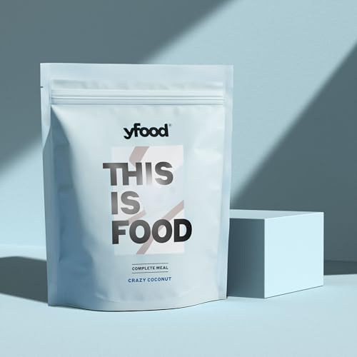 yfood Trinkmahlzeit Crazy Coconut – 12 Mahlzeiten à 400 kcal in Pulverform – 26 g Protein, Vitamine & Mineralstoffe - Geschmack: Kokosnuss
