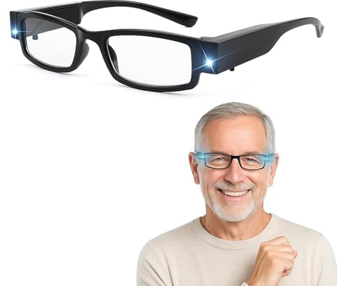 250% Magnifying Glasses with LED Light Hands-Free Magnifier Spectacles