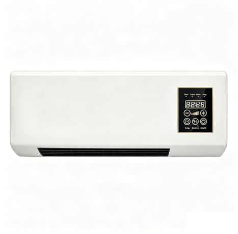Vankaria Aire Acondicionado Portátil De 2000W, Frío/Calor Regulable, Control Remoto Y Temporizador De 8 Horas, Aire Acondicionado Montado en la Pared de Doble Uso for casa u oficina,White
