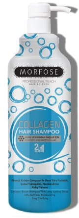 Morfose 2in1 Collagen Shampoo 1000ml – Shampoo für trockenes & sprödes Haar – Kollagenpflege für Glanz, Geschmeidigkeit & leichte Kämmbarkeit