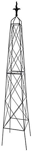 RUDDINGS WOOD Extra Large 2.5m Diamond Garden Obelisks - British Made Climbing Roses & Plant Support fame - Pyramid trellis