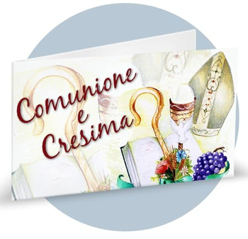 Ingrosso e Risparmio 40 Bigliettini bomboniere comunione e cresima insieme personalizzati per confetti segnaposto maschio femmina sacchettini fai da te confettata sacra