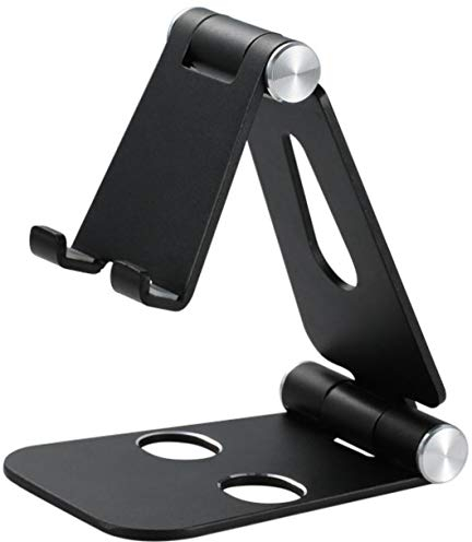 cocopar Monitorständer, verstellbar, Schreibtisch-Handyhalterung, vollständig faltbar, Aluminium, kompatibel mit Smartphone, tragbarer Monitor, iPad, iPhone 12 Pro, Mini, Nintendo Switch, Tablets
