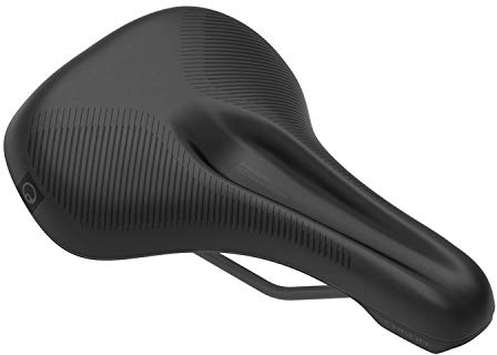 Ergon – ST Core Evo Fahrradsattel | Trekking, Touring | Frauen | Small-Medium | Schwarz-Grau