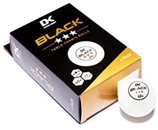 Darius Knight DK svart 40+ 3 x bordtennisbollar 6-pack