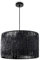 Paco Home Pendelleuchte Esstisch Papier Boho Hängelampe Esszimmer Lampe E27 Hängeleuchte Rattan, Farbe:Schwarz (Ø32cm), Leuchtenart___Farbe:Pendelleuchte - Schwarz