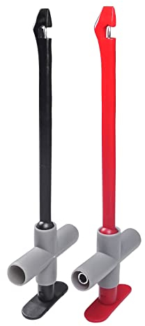 Cleqee 2PCS Puncture Probes Wire Piercing Test Clips Multimeter Piercing Probes Automotive with 4mm Female Sockets for Car Repairing, Multimeter Testing, Diagnostic Tester