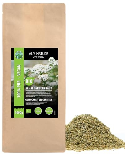 Schafgarbe Tee BIO 1kg von Alpi Nature, Schafgarbenkraut geschnitten, Schafgarbentee, Tee lose