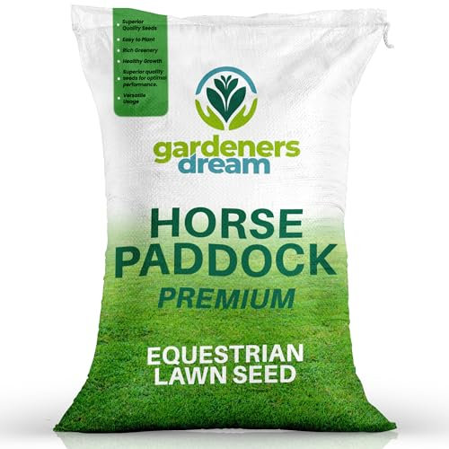 Gardener's Dream Horse Paddock Grass Seed - Luxurious Growth, Durable Pasture Mix, Fast Establishment, UK Climate Hardy, Equine-Friendly, DEFRA Certified - 5kg (1000m2)