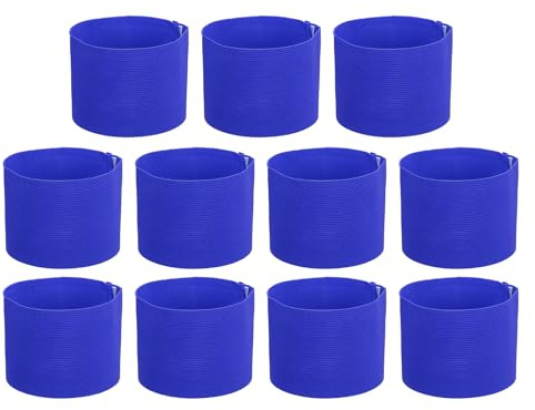 PATIKIL Soccer Captain Armband, 11 Pcs Captain Arm Bands for Soccer Elastic Captain Arm Band Sports Captain Armbands for Youth Adult Football Team Training Dark Blue