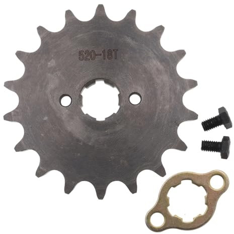 Moto Ingranaggi catene Motore Anteriore 520 16T 18T 19T Denti 20mm Pignone Catena Con Piastra Di Fissaggio Per Moto Dirt Bike ATV Pignone