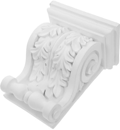 ARTIBETTER Mensola Decorativa in PU Bianco Stile Classico per Soffitto, Resistente e Tagliabile, per Decorazione Casa e Supporto Struttura Elegante