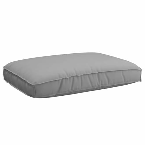 vidaXL Coussin Gris 120 x 80 x 12 cm Tissu Oxford, Coussin rectangulaire stylé, résistant à l'eau, Tissu Oxford, déco Versatile, Parfait pour l'intérieur et Le Patio