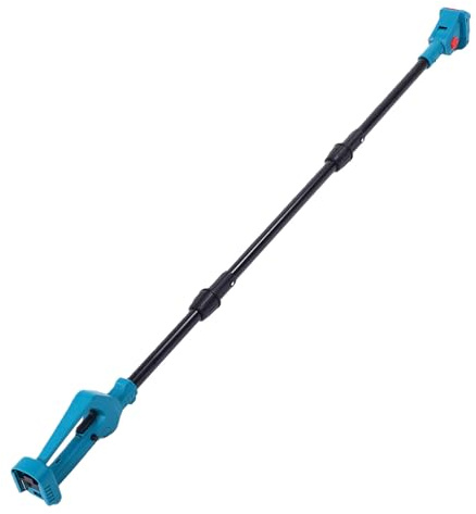 Elprico Electric Chainsaw Extension Pole, 3.9 8.5ft Adjustable Telescopic Rod Storage Box/Cover Thumb Lever, with Non Slip Handle, for Cordless Pruning Shears