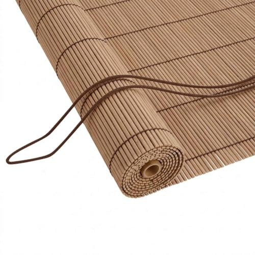 vidaXL Estor Enrollable Marrón 40 x 220 cm Bambú