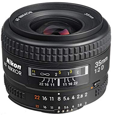 Nikon AF-Nikkor 35mm F2 D - Objetivo con montura para Nikon (distancia focal fija 35mm, apertura f/2)