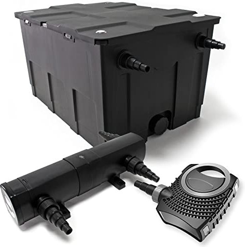 Set: Bio dammfilter 60 000 l SuperEco 80 W dammpump 18 W UVC dammklarare
