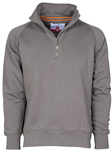 CHEMAGLIETTE! Payper Miami + arbetsjacka av bomull med halv dragkedja, Rök, 3XL