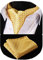 HISDERN Herren Krawattenschal Gelb Krawattenschal mit Einstecktuch Taschentuch Set Halstuch fur Hochzeit Business Gepunktet Ascot Krawatte und Einstecktuch…