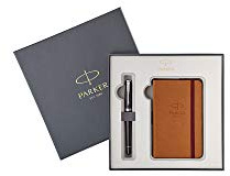 Parker Urban Premium Ebony Fountain Pen + Notebook Set