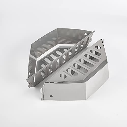 LOKHING 7403 - Soporte para cestas de carbón para parrillas Weber de 57 cm, parrilla de carbón Weber One Touch y Master Touch, soportes de carbón Char-Basket Accesorios para parrilla de barbacoa
