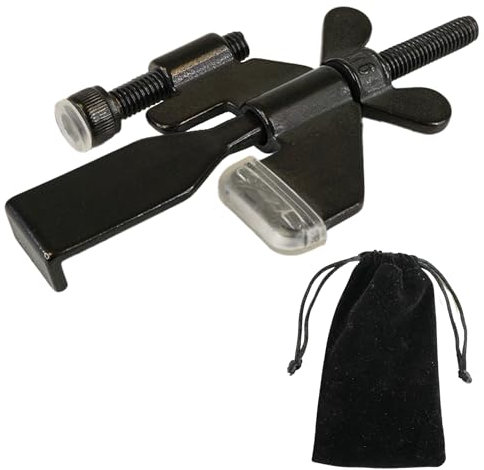 ASIDEPRO® Cerradura Portátil para Puerta + Bolsa Almacenamiento | Bloqueo de Puerta sin Agujeros | Seguridad Puerta Casa y Habitación | Pestillo de Bolsillo de Fácil Uso (1, Negro)