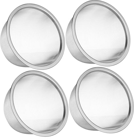 Alipis Lot De 4 Passoires À Thé En Acier Inoxydable Filtre À Thé Inox 3.23X3.23X1.97In Maille Fine Pour Infusion De Accessoire De Pour Maison Et Voyage