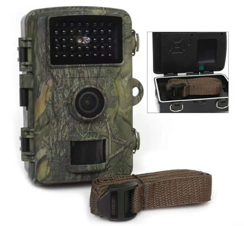 Cámara de caza al aire libre con sensor de 12 MP, grabación de video 1080P, visión infrarroja sin brillo 940 nm, 40 para LED IR, captura de movimiento PIR de 0.8s, rango de detección de 15 m