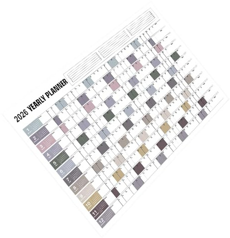JOINPAYA Calendario da Parete Annuale 2026 Grande Formato Planner Mensile Oversize Cartaceo per Casa Ufficio e Scuola Calendario Poster Gigante per Organizzazione Familiare e Lavorativa