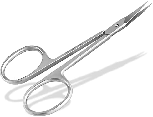 Nagelhautschere ICE mit Turmspitze - EDELSTAHL - gebogene Schnittfläche