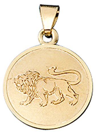 Jobo Sternzeichen-Anhänger Löwe aus 8 Karat 333 Gold