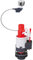 Wirquin 10723580 Double Flush Mechanism with Cable Flush Mw2, Red and Grey